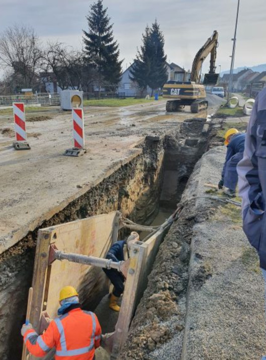 Slika 4: Radovi na kanalizacijskoj mreži u Frankopanskoj ulici – Koming d.o.o. Koprivnica Image