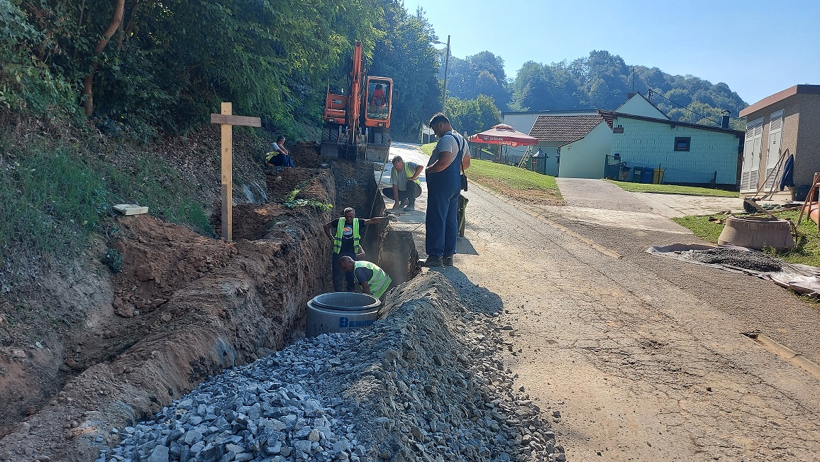 Nastavak izvođenja radova na izgradnji kanalizacijske mreže u Jagodnjaku